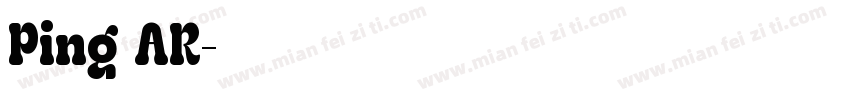 Ping AR字体转换